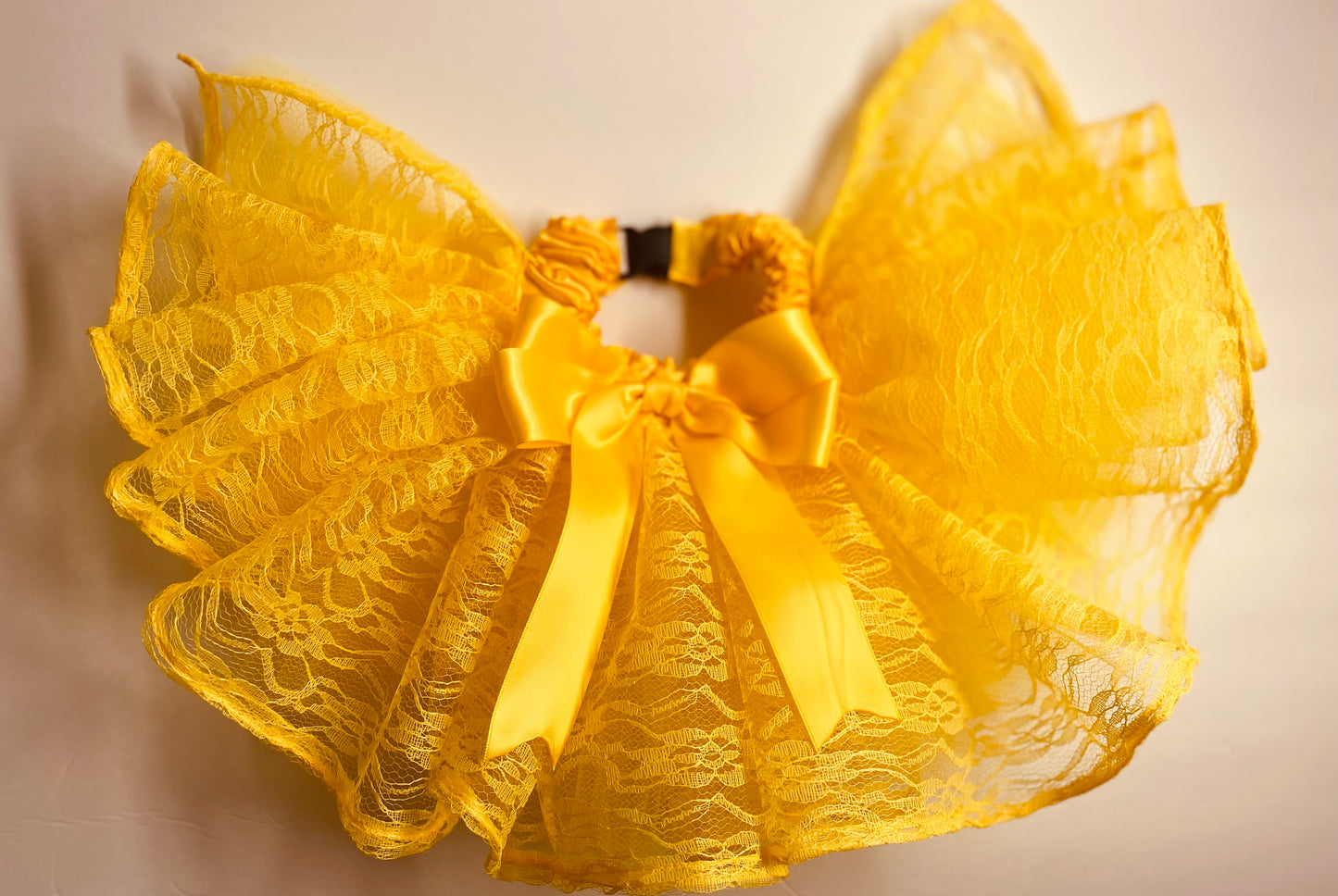 Yellow Lace Dog Tutu Skirt.