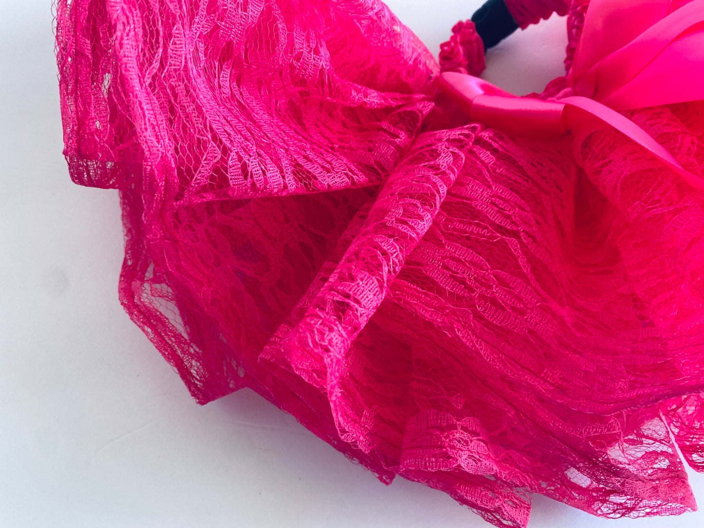 Fuchsia Lace Dog Tutu Skirt