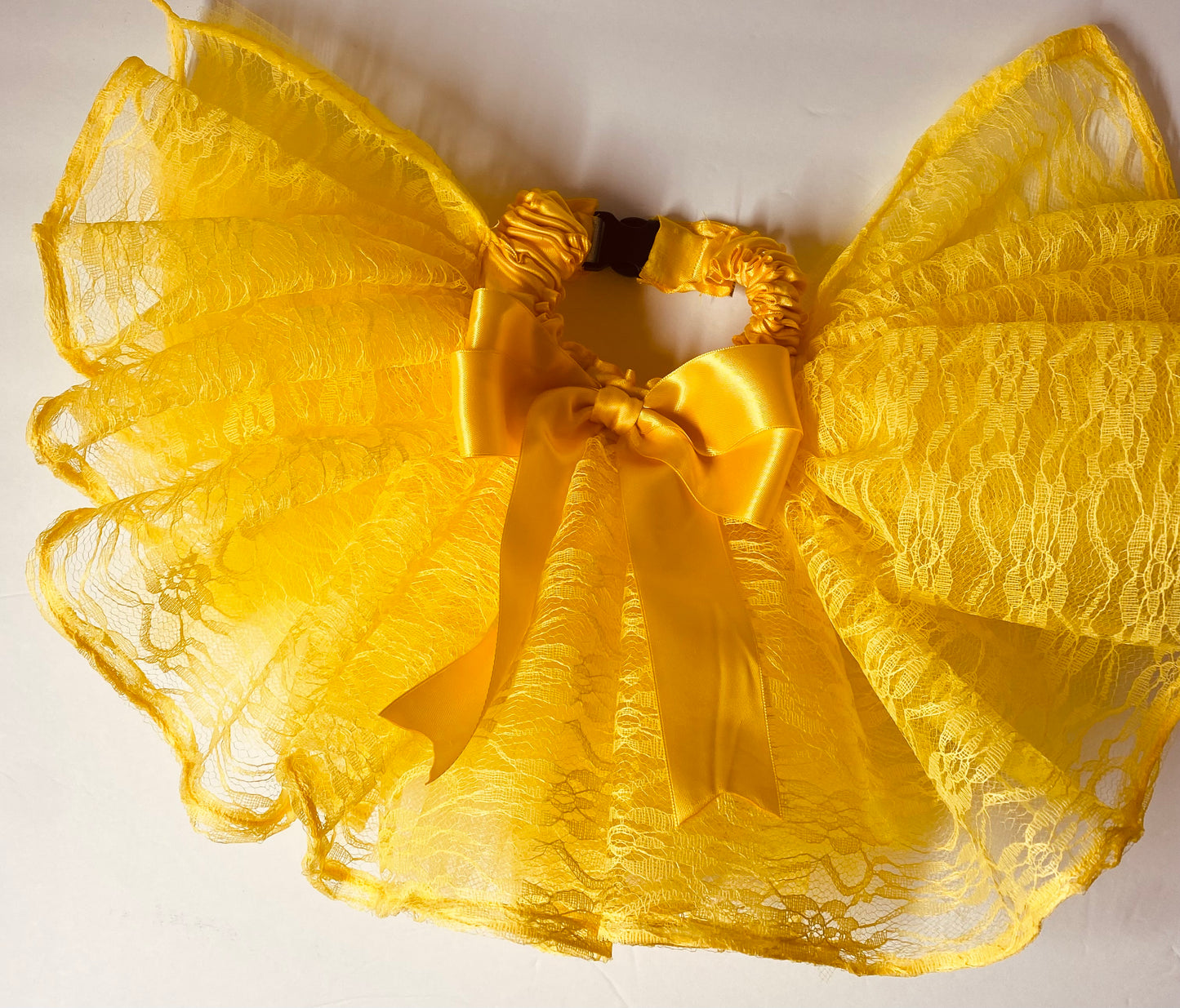 Yellow Lace Dog Tutu Skirt.