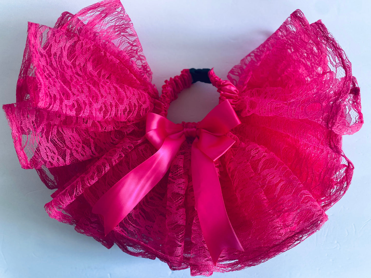 Fuchsia Lace Dog Tutu Skirt