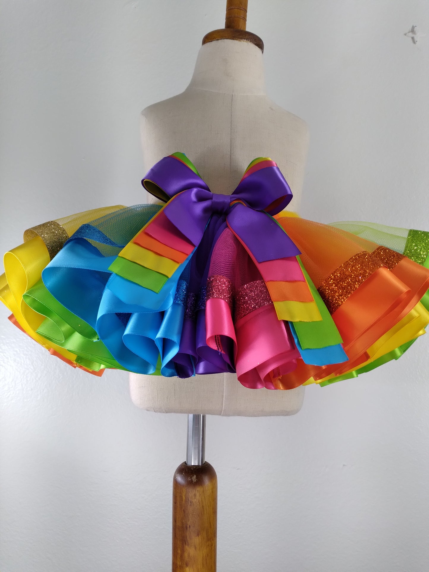 Rainbow Glitters Tutu Skirt