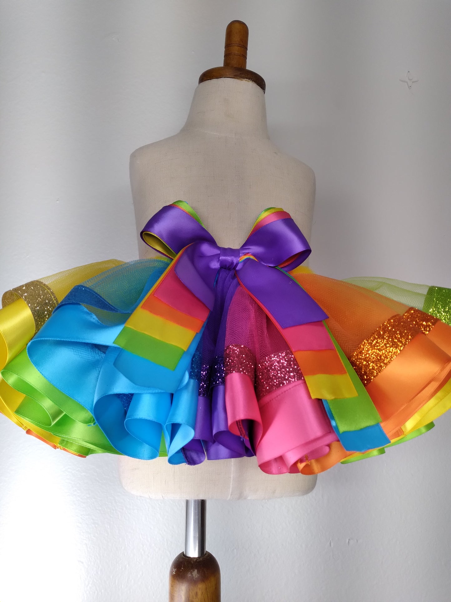 Rainbow Glitters Tutu Skirt