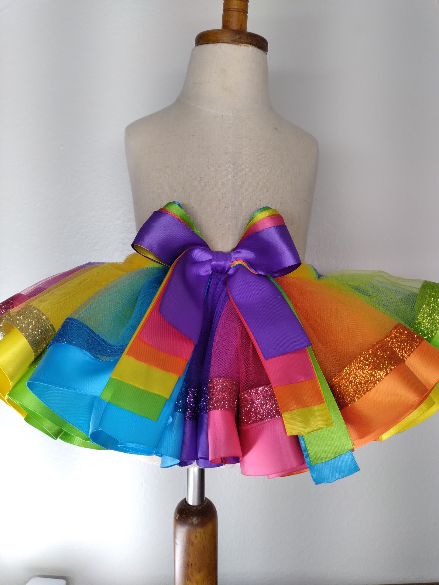 Rainbow Glitters Tutu Skirt