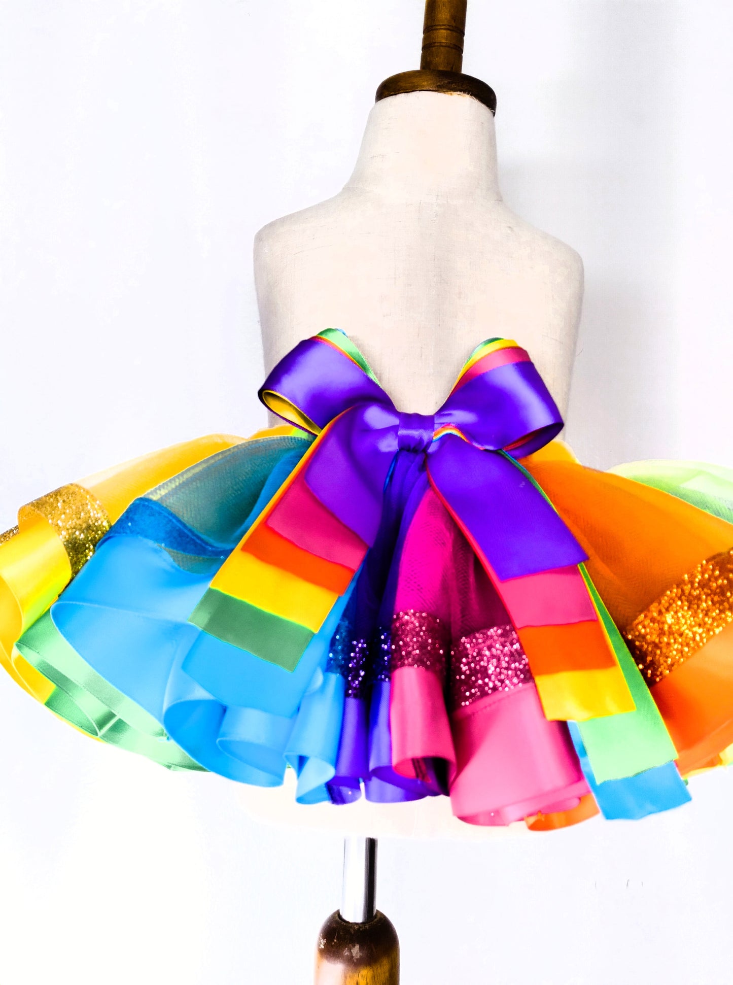 Rainbow Glitters Tutu Skirt