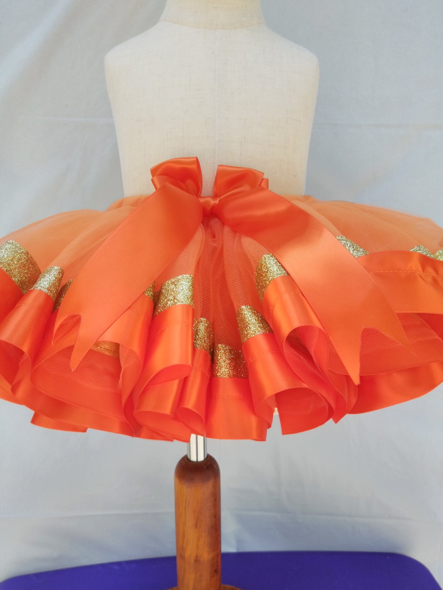 Orange Skirt with Glitter