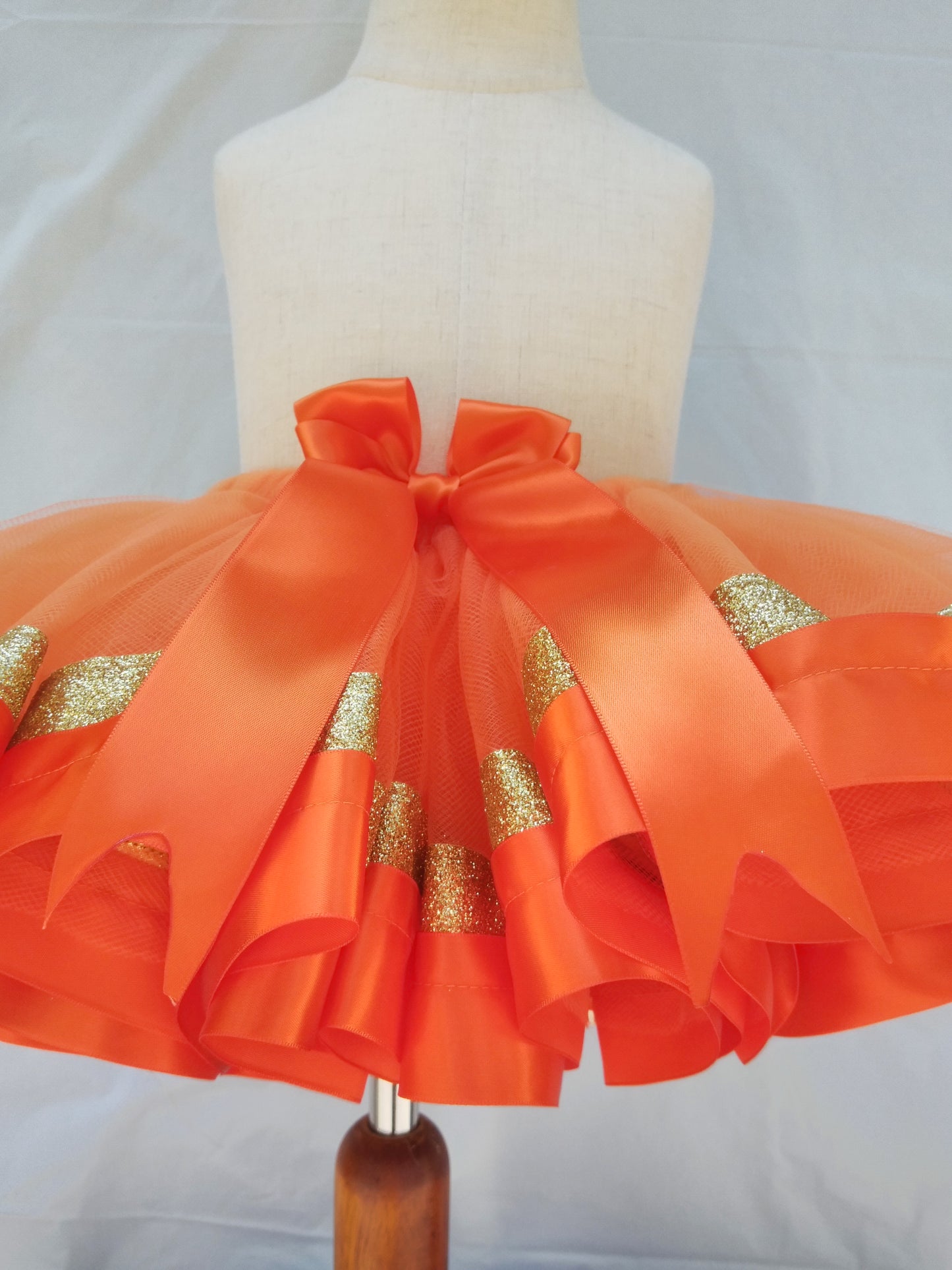 Orange Skirt with Glitter