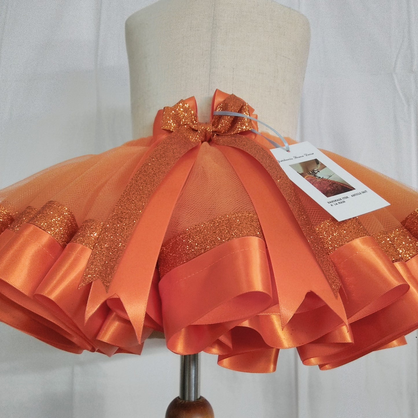 Orange Skirt with Glitter