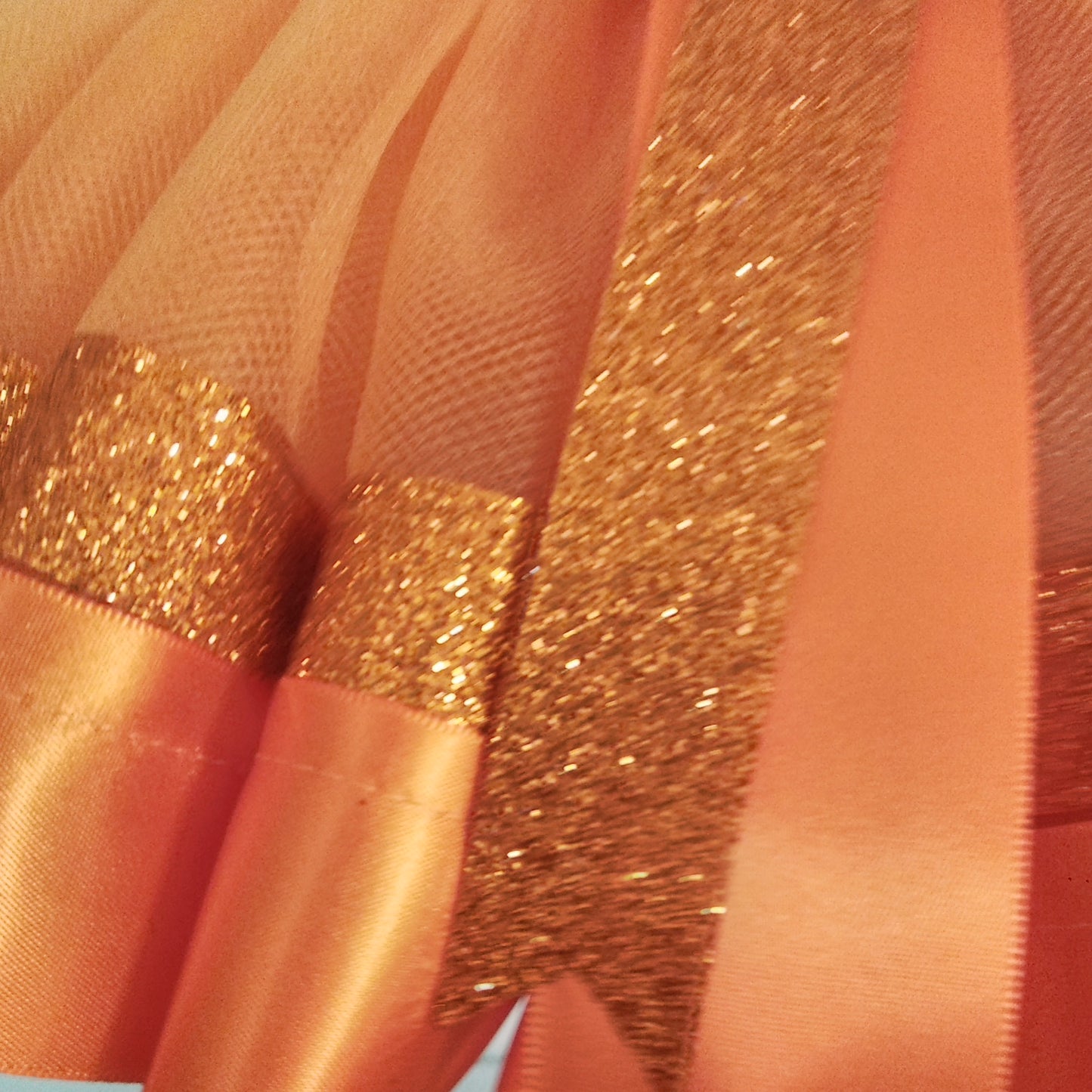 Orange Skirt with Glitter