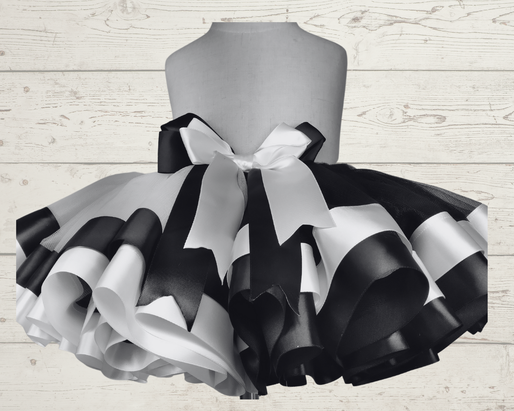 Black and white tutu skirt