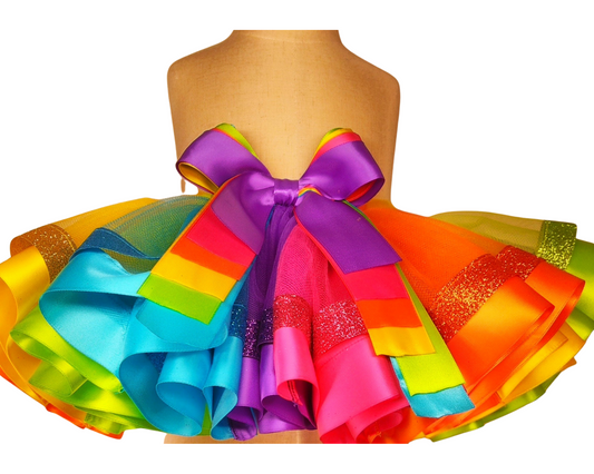 Rainbow Glitters Tutu Skirt