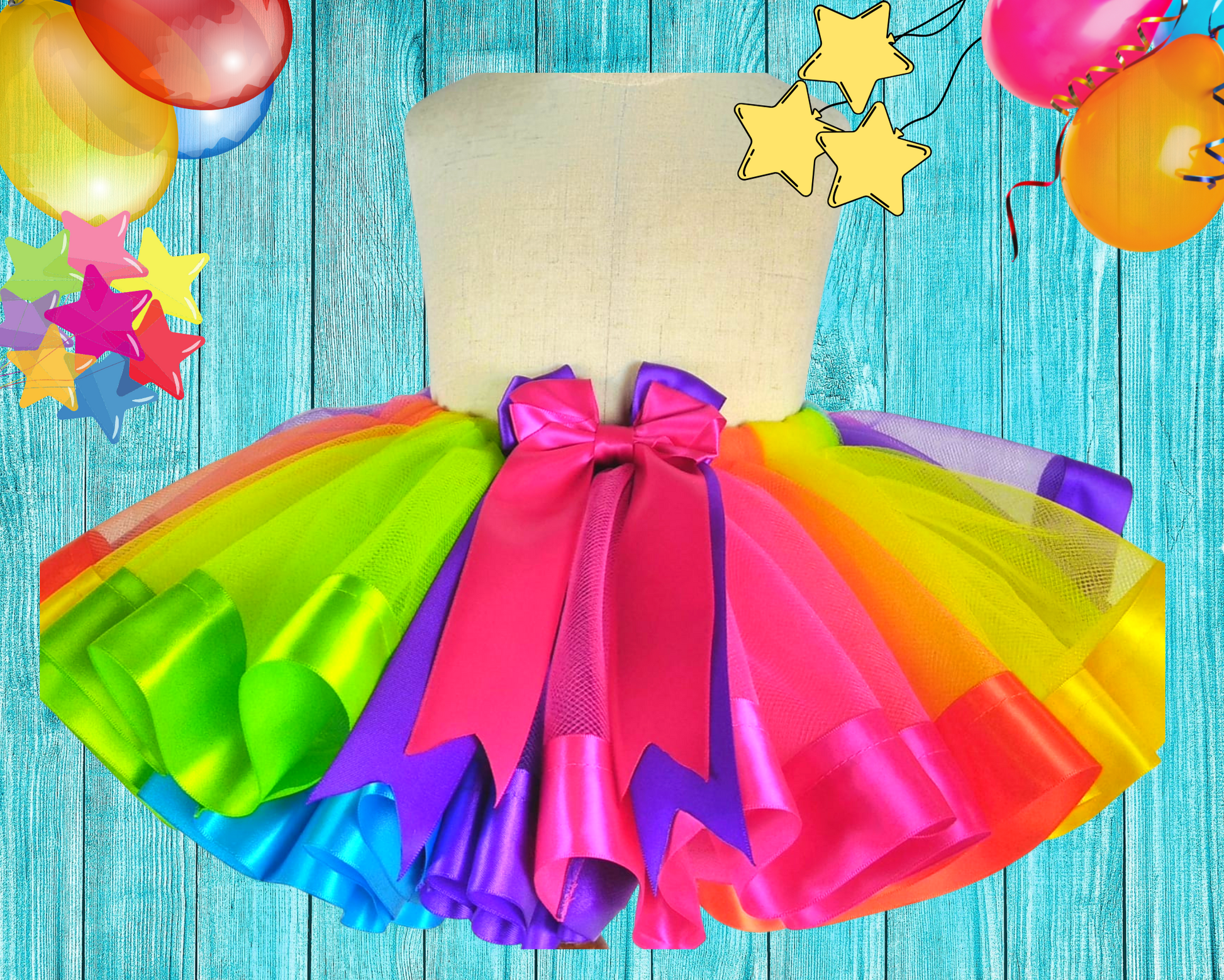 Rainbow tutu skirt for girls of any age